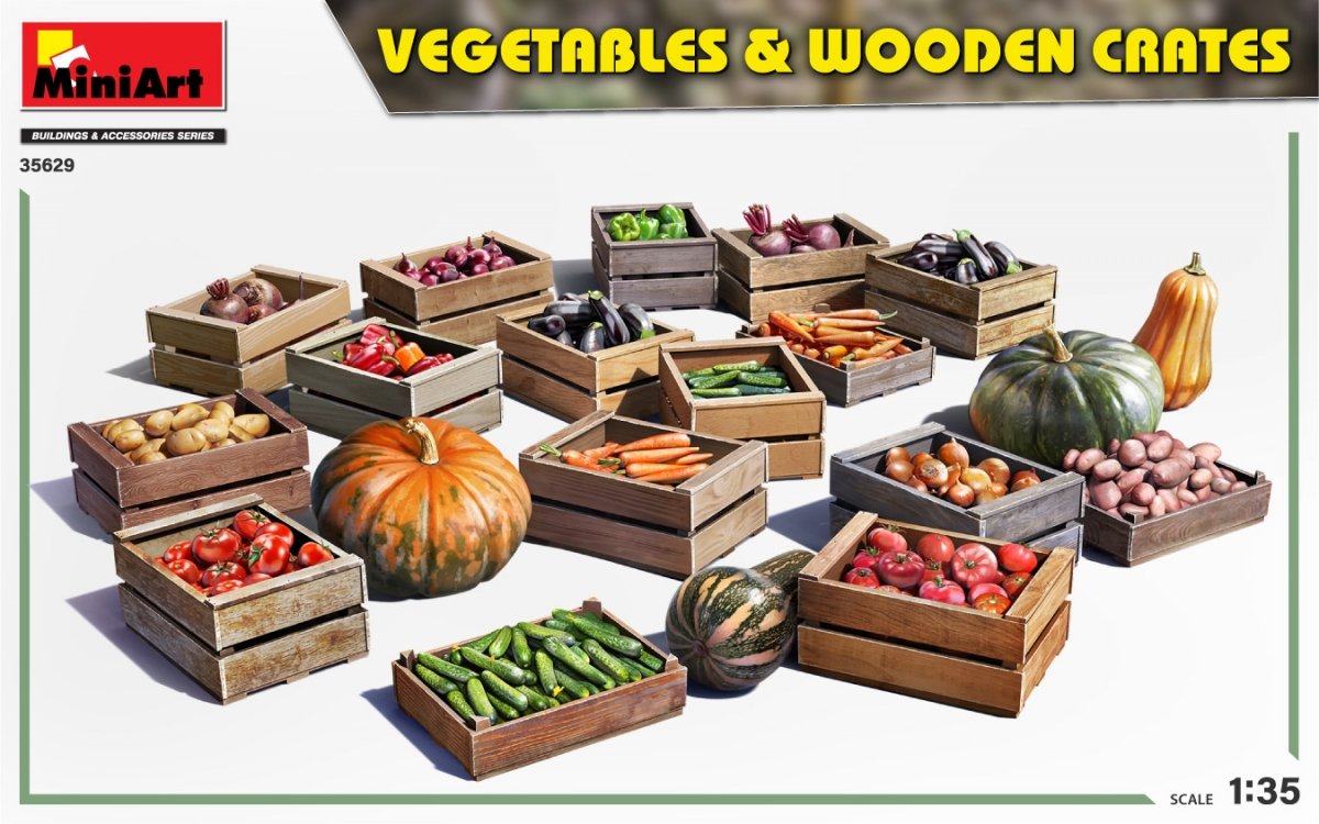 MiniArt 35629 LÉGUMES ET CAISSES EN BOIS 1/35 – immagine 2