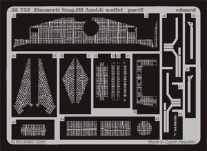 Eduard 35752 Zimmerit StuG. III Ausf. G gaufre 1/35 Dragon – immagine 2