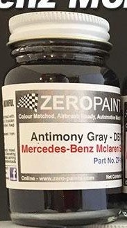 Peinture Zero Paints ZP-1040/DB701 Mercedes-Benz McLaren SLR 60 ml Gris Antimoine Métallisé - DB 701 (Gris Antimon)