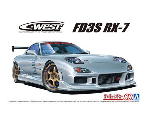 Aoshima 06302 C-WEST FD3S Mazda RX-7 '99 1/24 