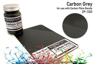 Peinture Zero Paints ZP-1323 Gris carbone (Gris fibre de carbone) 60 ml