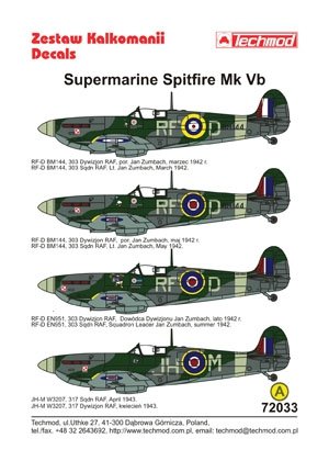 Techmod 72033 - Supermarine Spitfire Mk VB 1/72 – imagen 2