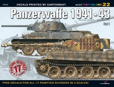Kagero 15022 Panzerwaffe 1941-43 Partie 1 (décalcomanies) PL/EN