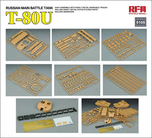 Maquette Rye Field 5105 Char de combat principal russe T-80U 1/35 – image 12