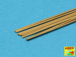 Aber BR06 Tiges rondes en laiton 0,60 mm de longueur 250 mm x 8 pièces. – image 2