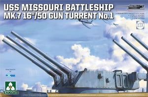 Takom 5015 Cuirassé USS Missouri Mk.7 Tourelle de canon 16&amp;quot;/50 n° 1 1/72