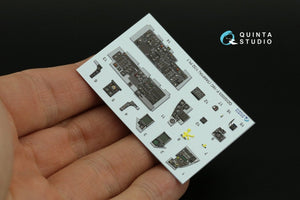 Intérieur imprimé en 3D et coloré sur papier décalcomanie Quinta Studio QDS-32003 F-16C (Tamiya) (petite version) 1/32 – image 12