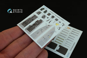 Intérieur imprimé en 3D et coloré sur papier décalcomanie Quinta Studio QD32021 F-16C (pour maquette Academy) 1/32 – image 4