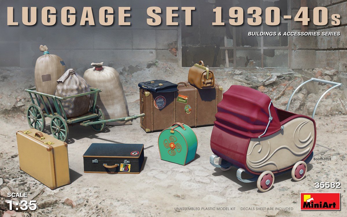 MiniArt 35582 ENSEMBLE DE BAGAGES ANNÉES 30-40 (1/35)