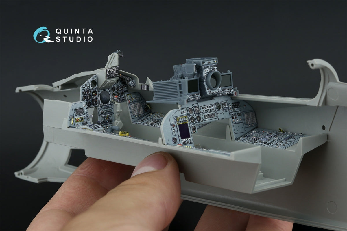 Intérieur imprimé en 3D et coloré sur papier décalcomanie (Italeri) de la Quinta Studio QD+32229 Tornado IDS (avec pièces en résine imprimées en 3D) à l&amp;#39;échelle 1/32 – immagine 11