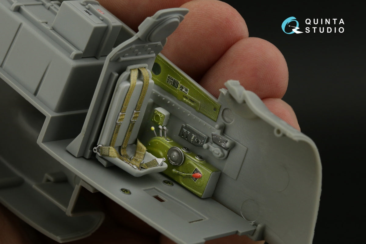 Intérieur imprimé en 3D et coloré sur papier décalcomanie (Dragon) pour le P-51D/K Mustang de Quinta Studio QD32143, à l&amp;#39;échelle 1/32. – image 11