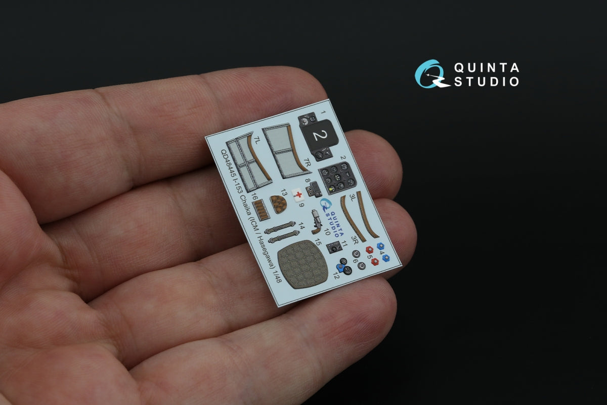 Quinta Studio QD48445 I-153 3D-Printed coloured Interior on decal paper (ICM/Hasegawa) 1/48 – zdjęcie 7