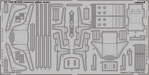 Sièges de pilote corrects Eduard 32750 B-25J HK MODELS (1/32)