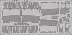 Volets d&amp;#39;atterrissage Eduard 48757 Seahawk Mk.100/101, échelle 1/48, Trumpeter