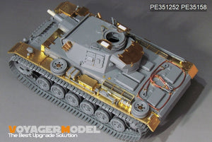 Kit de mise à niveau de base Voyager Model PE351252 pour maquette TAKOM 8011 au 1/35 du char allemand Pz.KPfw.III Ausf.N (première version) de la Seconde Guerre mondiale. – immagine 2