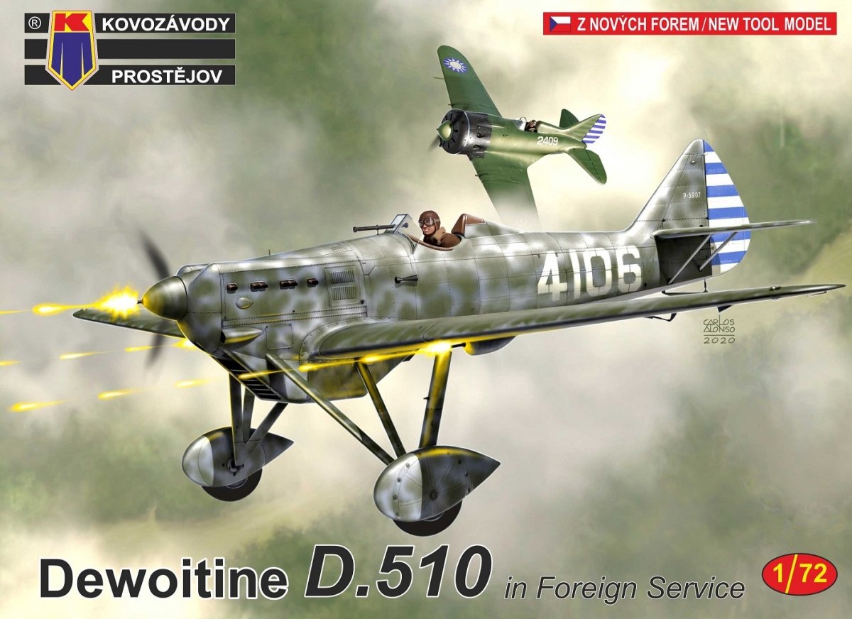 Kovozavody Prostejov KPM0185 DEWOITINE D.510 1/72 