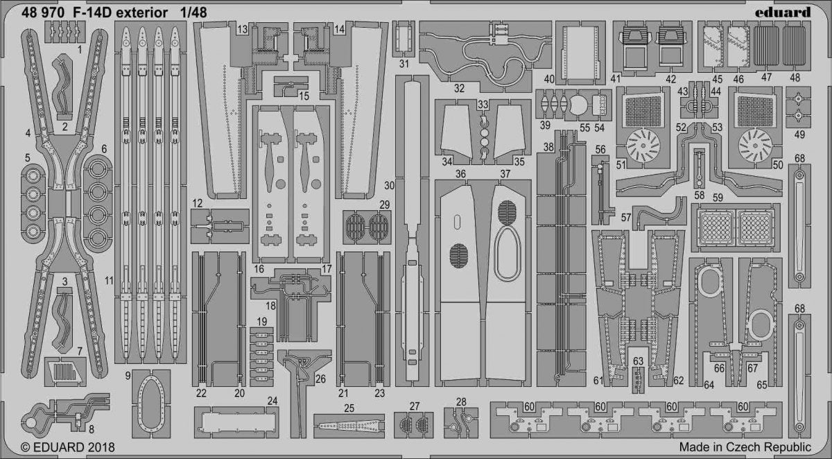 Eduard 48970 F-14D extérieur TAMIYA 1/48