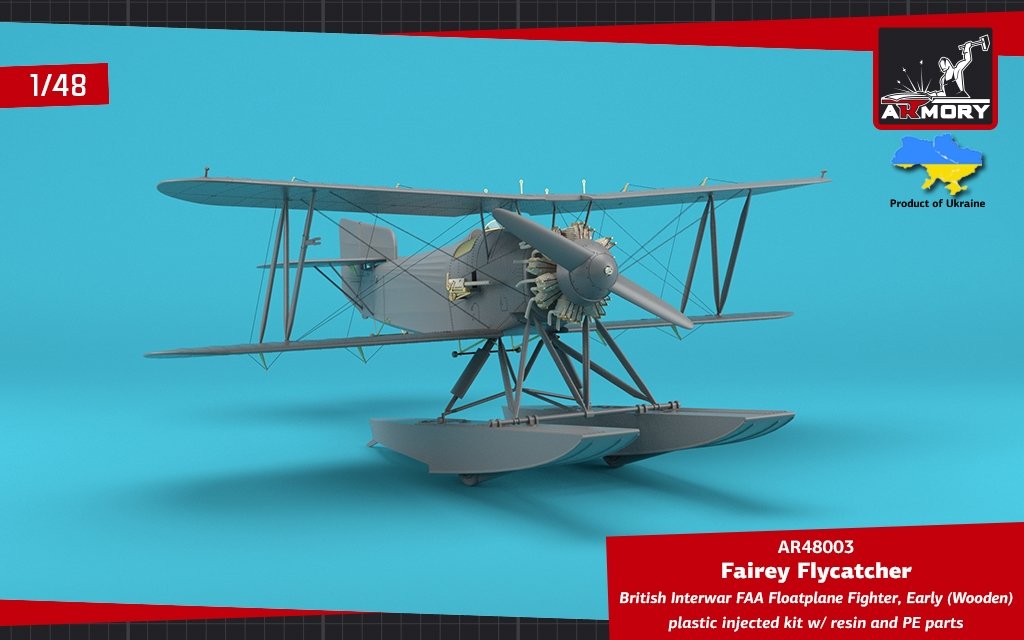 Armory Models 48003 Fairey Flycatcher, chasseur hydravion britannique FAA de l&amp;#39;entre-deux-guerres, sur flotteurs en bois, échelle 1/48  – image 5