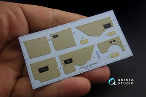 Intérieur imprimé en 3D et coloré sur papier décalcomanie Quinta Studio QD32028 Bf 108 (pour kit Eduard) 1/32 – immagine 4
