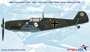 Maquette Wingsy D5-07 Chasseur allemand de la Seconde Guerre mondiale MESSERSCHMITT Bf 109 E-1 1/48 – image 13