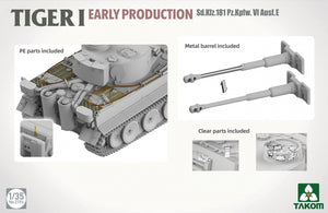 Takom 2196 TIGER I PREMIÈRE PRODUCTION Sd.Kfz.181 Pz.Kpfw.VI Ausf.E 1/35 – image 3