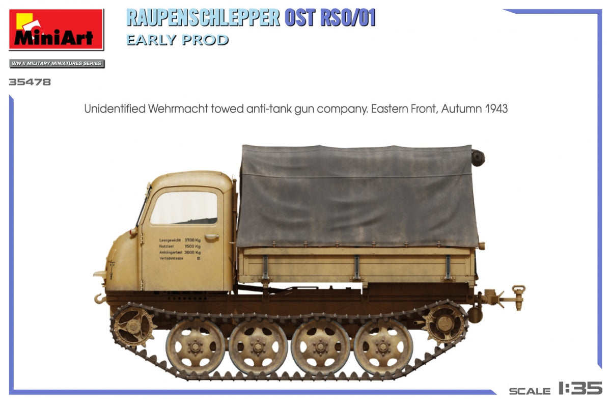 Miniart 35478 RAUPENSCHLEPPER OST RSO/01. PREMIÈRE PROD 1/35 – imagen 11