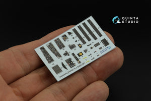 Intérieur imprimé en 3D et coloré sur papier décalcomanie Quinta Studio QD72082 F-4J Early (Fine Molds) à l&amp;#39;échelle 1/72 – immagine 3