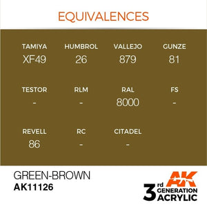 AK Interactive AK11126 VERT-BRUN – STANDARD 17 ml – image 3