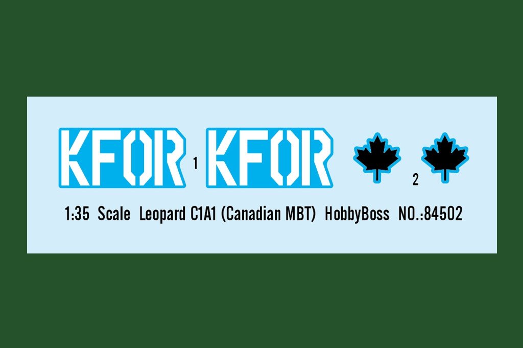 Hobby Boss 84502 Leopard C1A1 (char de combat principal canadien) 1/35 – Bild 4