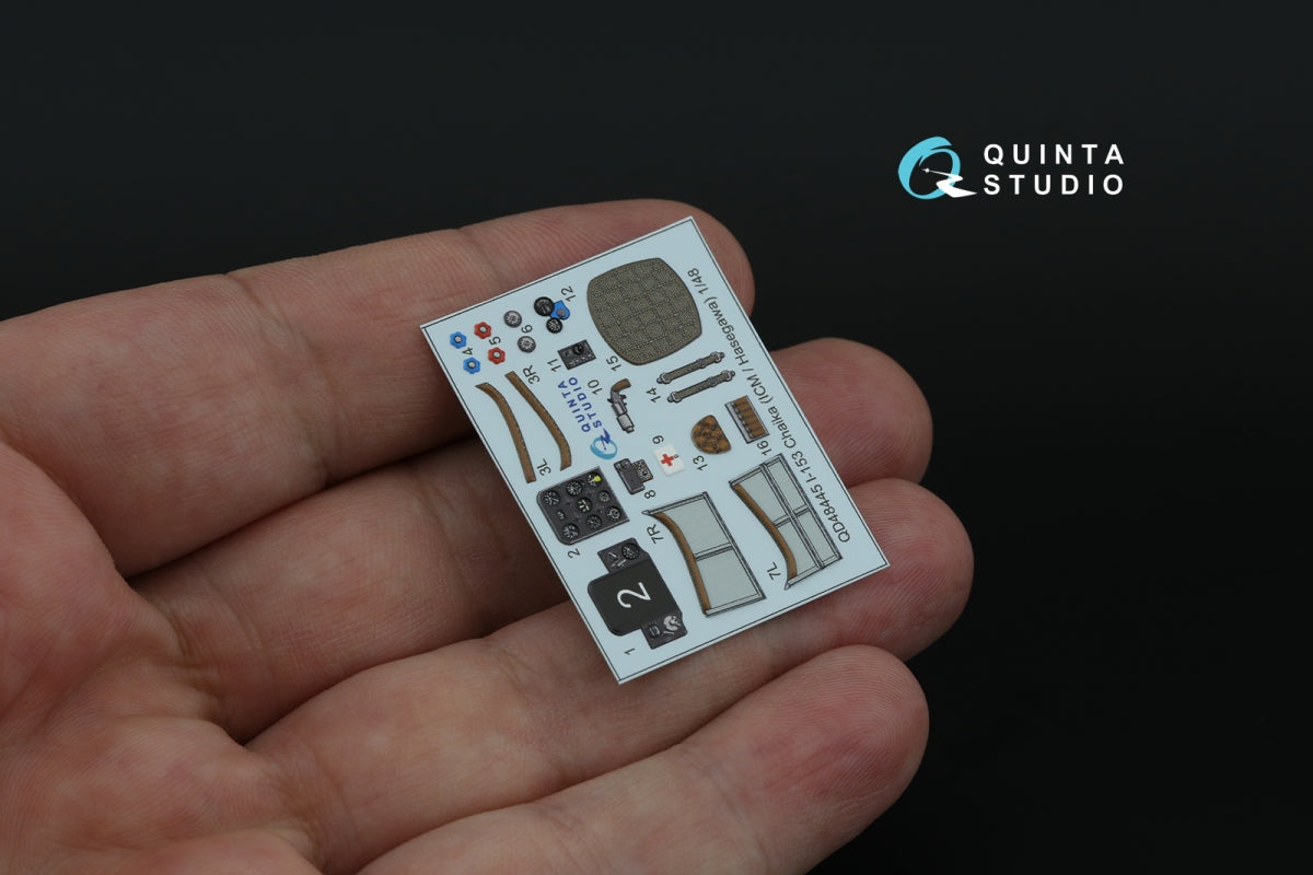 Quinta Studio QD48445 I-153 3D-Printed coloured Interior on decal paper (ICM/Hasegawa) 1/48 – zdjęcie 5