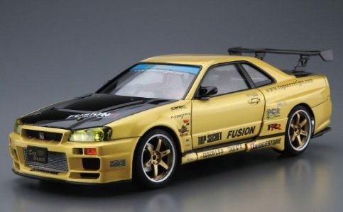 Aoshima 05984 Top Secret BNR34 Skyline GT-R &amp;#39;02 1/24 – image 2