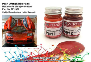 Zero Paints ZP-1321 Coffret de peinture orange/rouge LM-Spec McLaren F1 1998 (2 x 30 ml)
