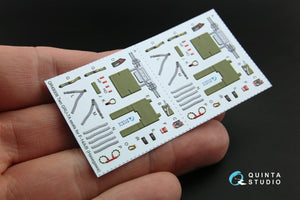 Intérieur imprimé en 3D et coloré sur papier décalcomanie Quinta Studio QD48178 F-14A (pour maquette Hasegawa) 1/48 – immagine 7