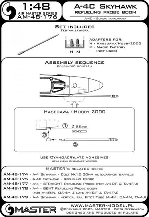 Master AM-72-163 A-4C Skyhawk - perche de ravitaillement en vol 1/72 – immagine 3