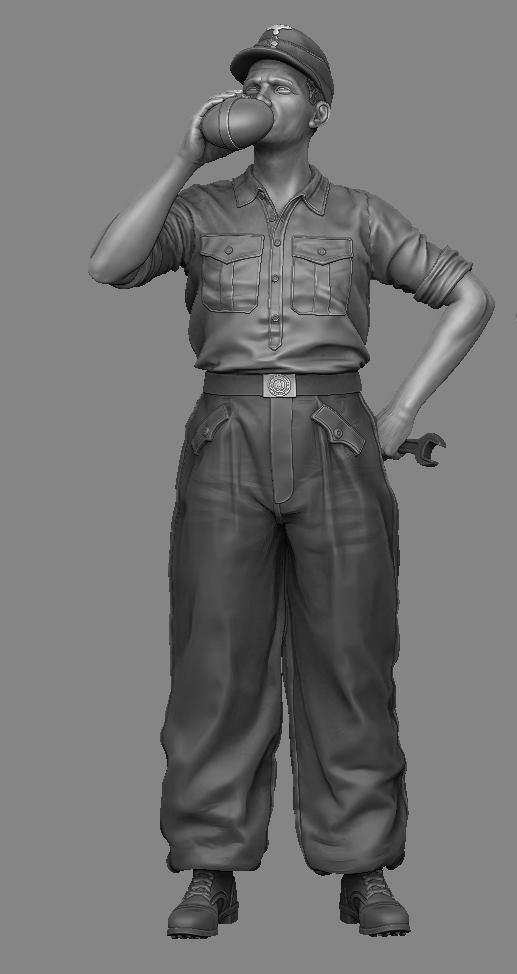 Panzer Art FI35-135 German Tank mechanic No.2 1/35 – zdjęcie 2