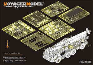 Modèle Voyager PE35888 TEL russe moderne 9P113 avec roquette 9M21, base pour TRUMPETER 1/35