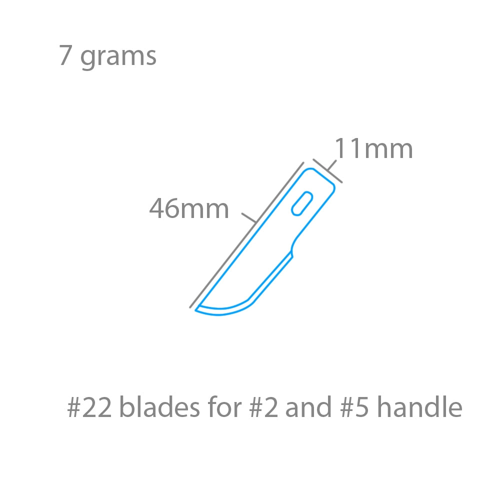 Modelcraft PKN2722 #22 Grandes lames de sculpture incurvées x 5 Pour manches n° 2 ou n° 5 – Bild 2