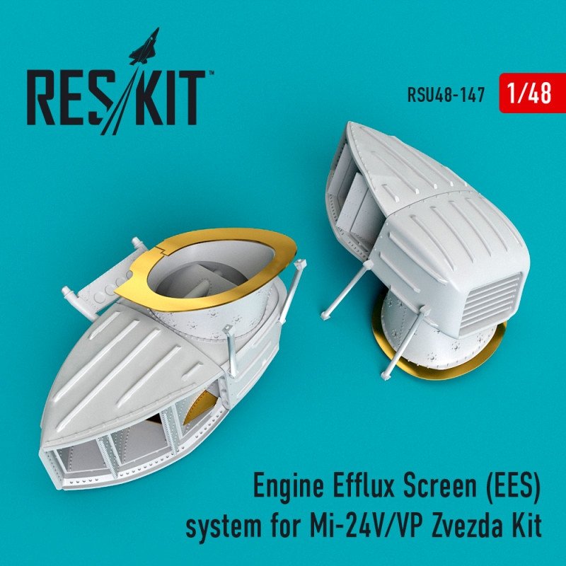 Système de filtre à effluents moteur (EES) RESKIT RSU48-0147 pour kit Zvezda Mi-24V/VP au 1/48
