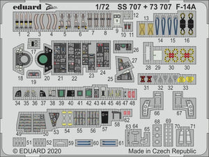 Maquette Eduard 73707 F-14A pour Academy au 1/72