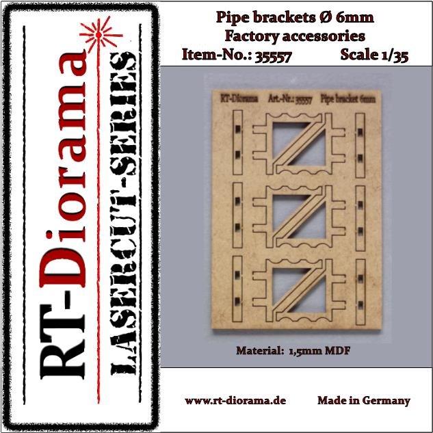 Supports de tuyauterie RT-Diorama 35557 (6 mm) 1/35