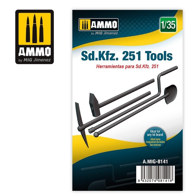 Munitions du Mig 8141 Sd.Kfz. 251 Outils 1/35