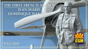 Copper State Models F32-069 Le premier as de l&amp;#39;aviation français Jean Marie Dominique Navarre 1/32