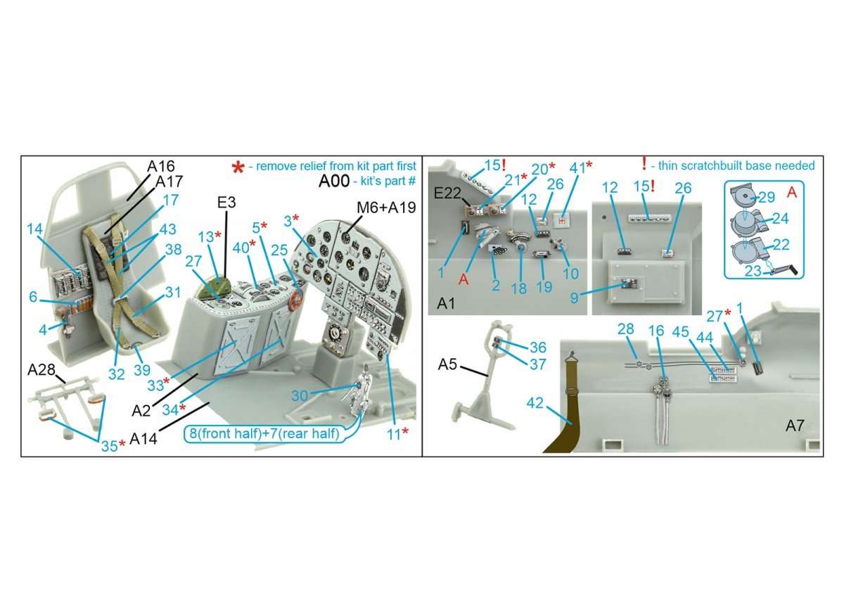 Quinta Studio QD32154 IL-2M3 3D-Printed &amp;amp; coloured Interior on decal paper (Hobby Boss) 1/32 – zdjęcie 8
