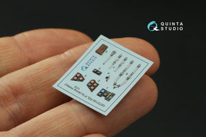 Intérieur coloré imprimé en 3D sur papier décalcomanie Quinta Studio QD72132 PZL P.7a (Arma Hobby) 1/72 – Bild 5