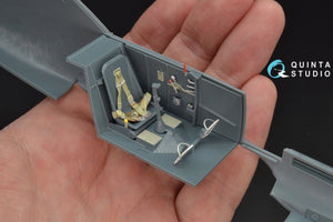 Intérieur imprimé en 3D et coloré sur papier décalcomanie Quinta Studio QD32047 Bf 109E-1 (pour maquette Eduard) 1/32 – Bild 7