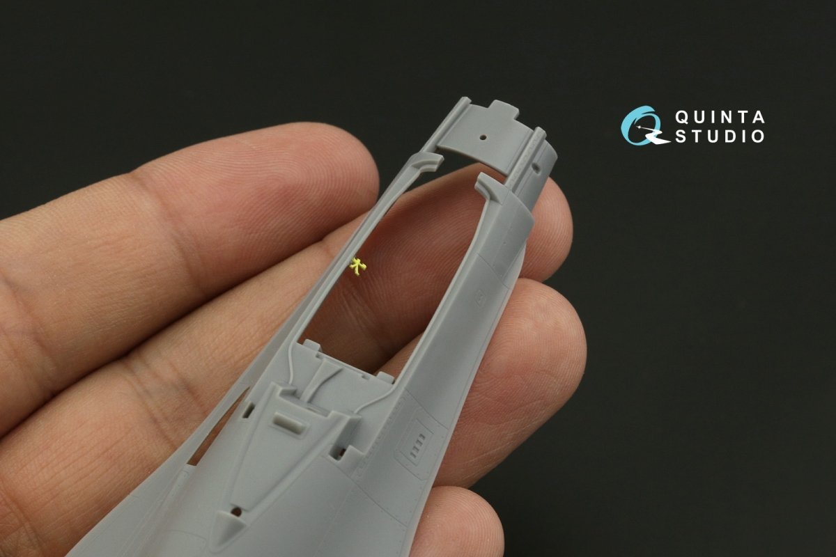 Intérieur imprimé en 3D et coloré sur papier décalcomanie Quinta Studio QD72057 F-16CJ (Tamiya) 1/72 – immagine 9