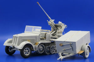 Édouard 36104 Sd. Kfz.7/2 (début) Flak 37 37mm 1/35 Trumpeter  – immagine 7