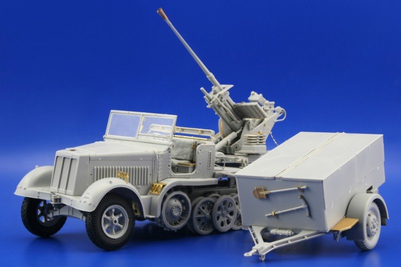 Édouard 36104 Sd. Kfz.7/2 (début) Flak 37 37mm 1/35 Trumpeter  – immagine 7