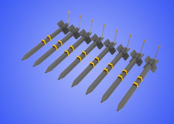Fusées HVAR Eduard 648061 au 1/48