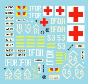 Star Decals 35-C1257 US M113 au service de l&amp;#39;IFOR en Bosnie 1996-97 1/35 – immagine 2
